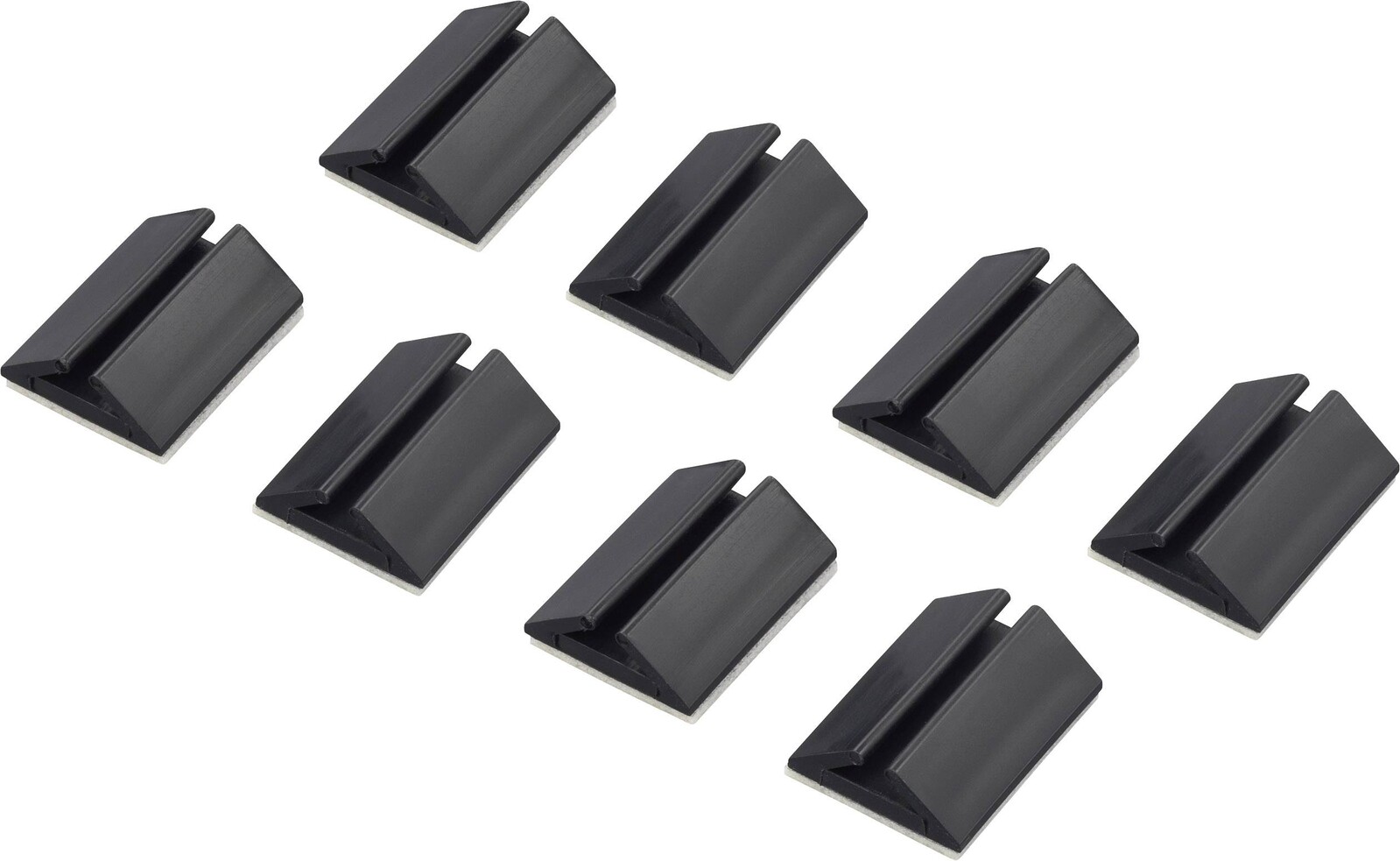 TRU COMPONENTS 617164-BK držák kabelu samolepicí 1282781 Průměr kabelového svazku (rozsah) 2.50 do 3.00 mm černá 8 ks