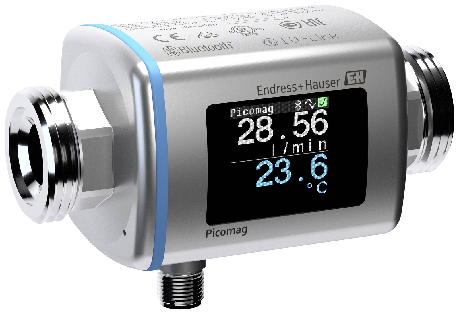 Endress plus Hauser DMA15, DMA15-AAABA1 Průtokový měřič , 0.05 - 35 l/min, 18 - 30 V, 1 ks