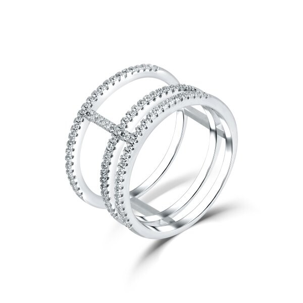 Prsten se syntetickými kameny 126-258-1931 55