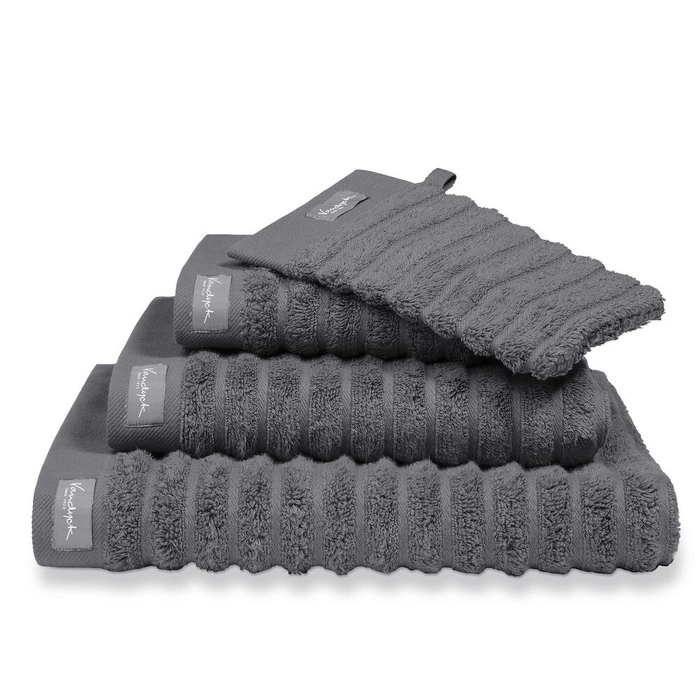 Vandyck Ručník Home Wave - Dark grey - 60x110 cm