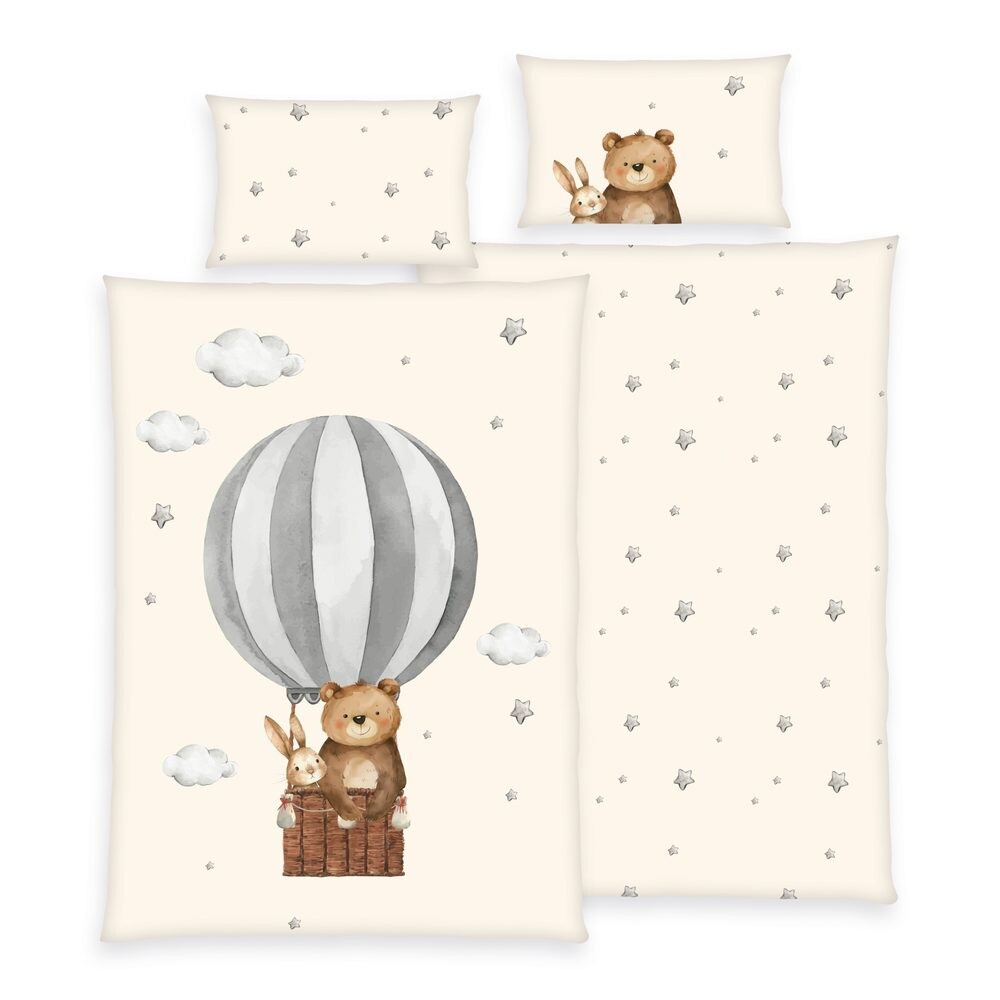 Herding Povlečení pro miminka Balón 100x135/40x60cm