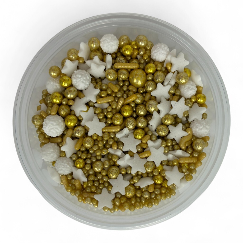 Hospodyňkám.cz Cukrový Mix bílo-zlatý 40g