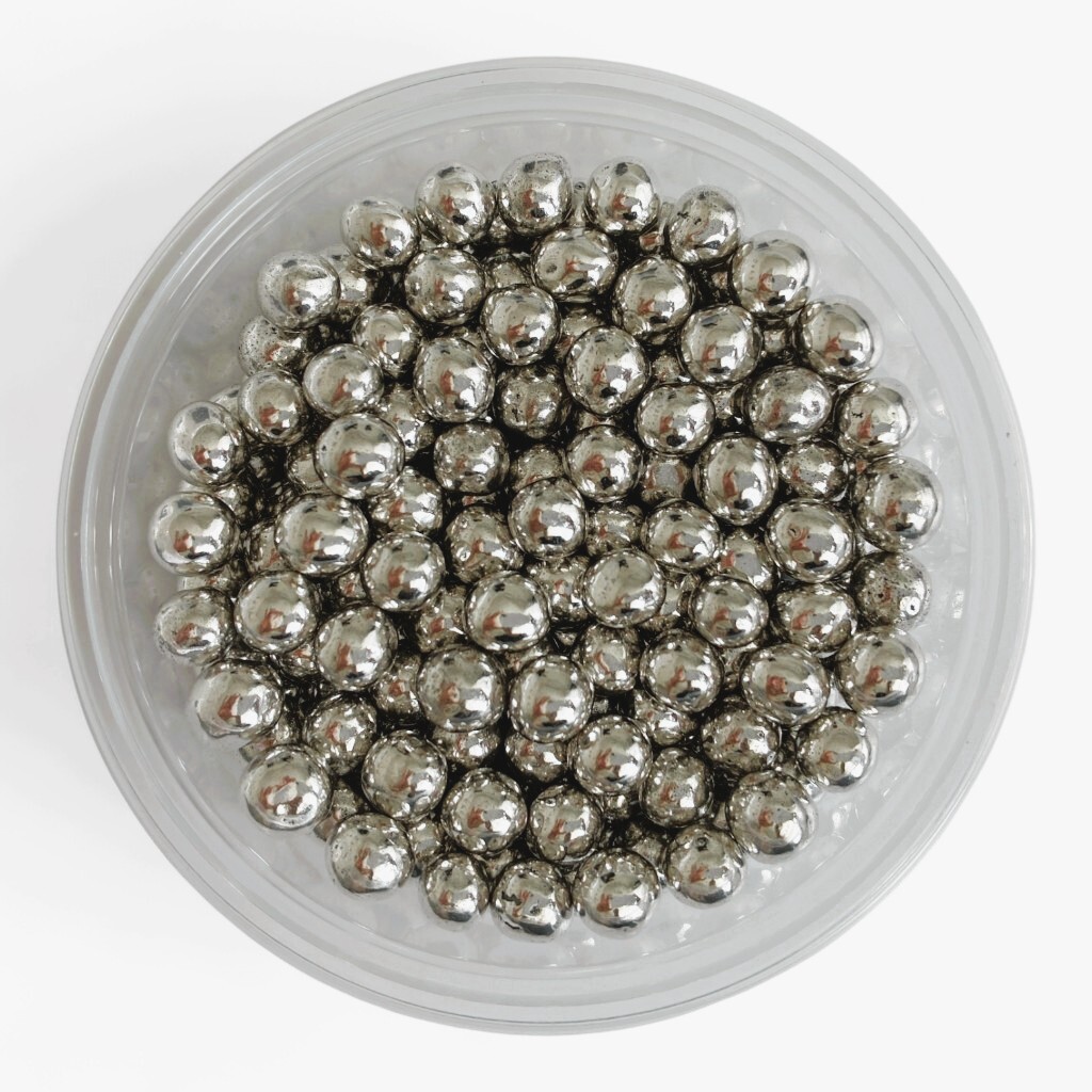 Hospodyňkám.cz Metalické křupavé perličky Stříbrné 30g