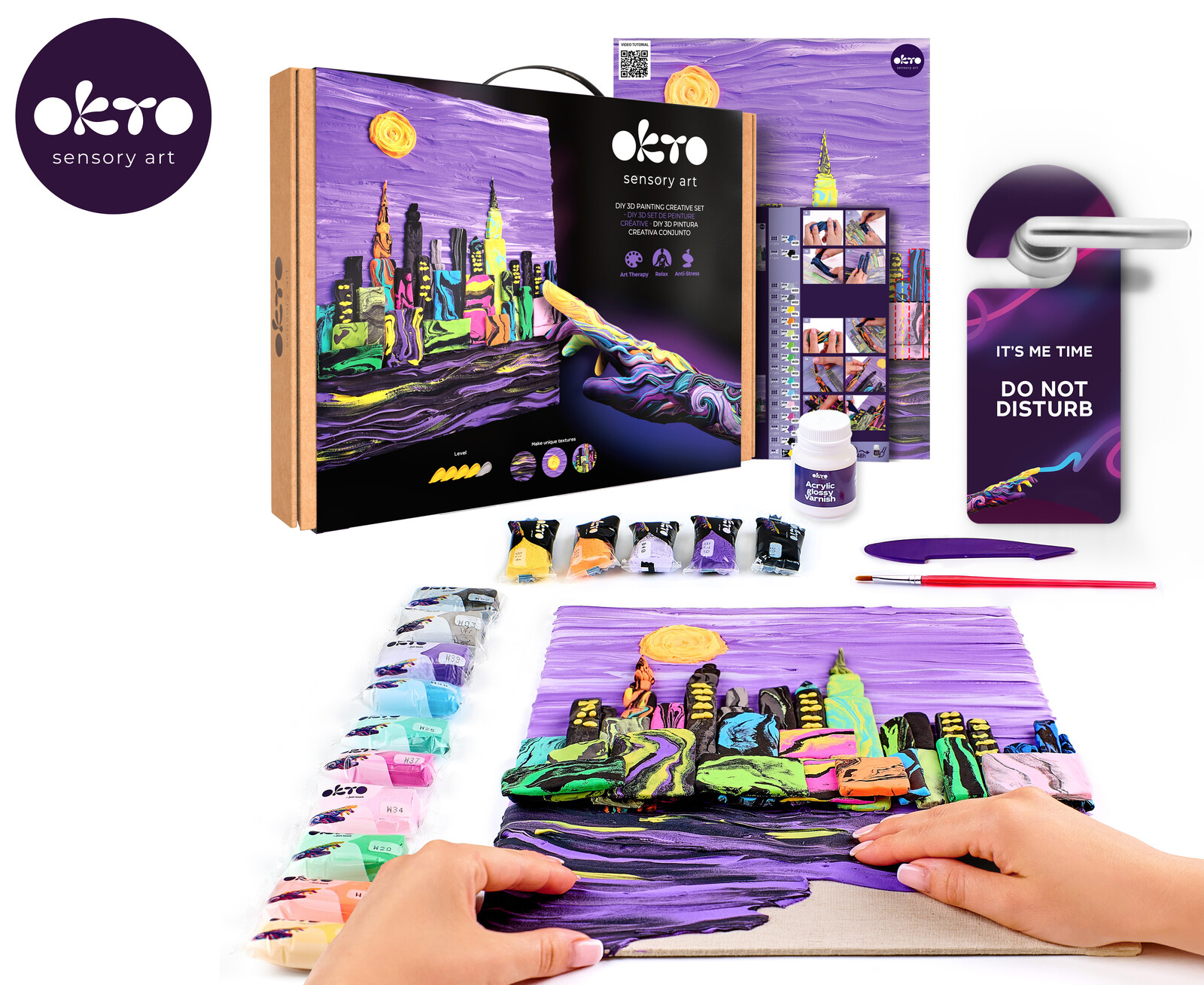 OKTO Malování hmotou motiv 