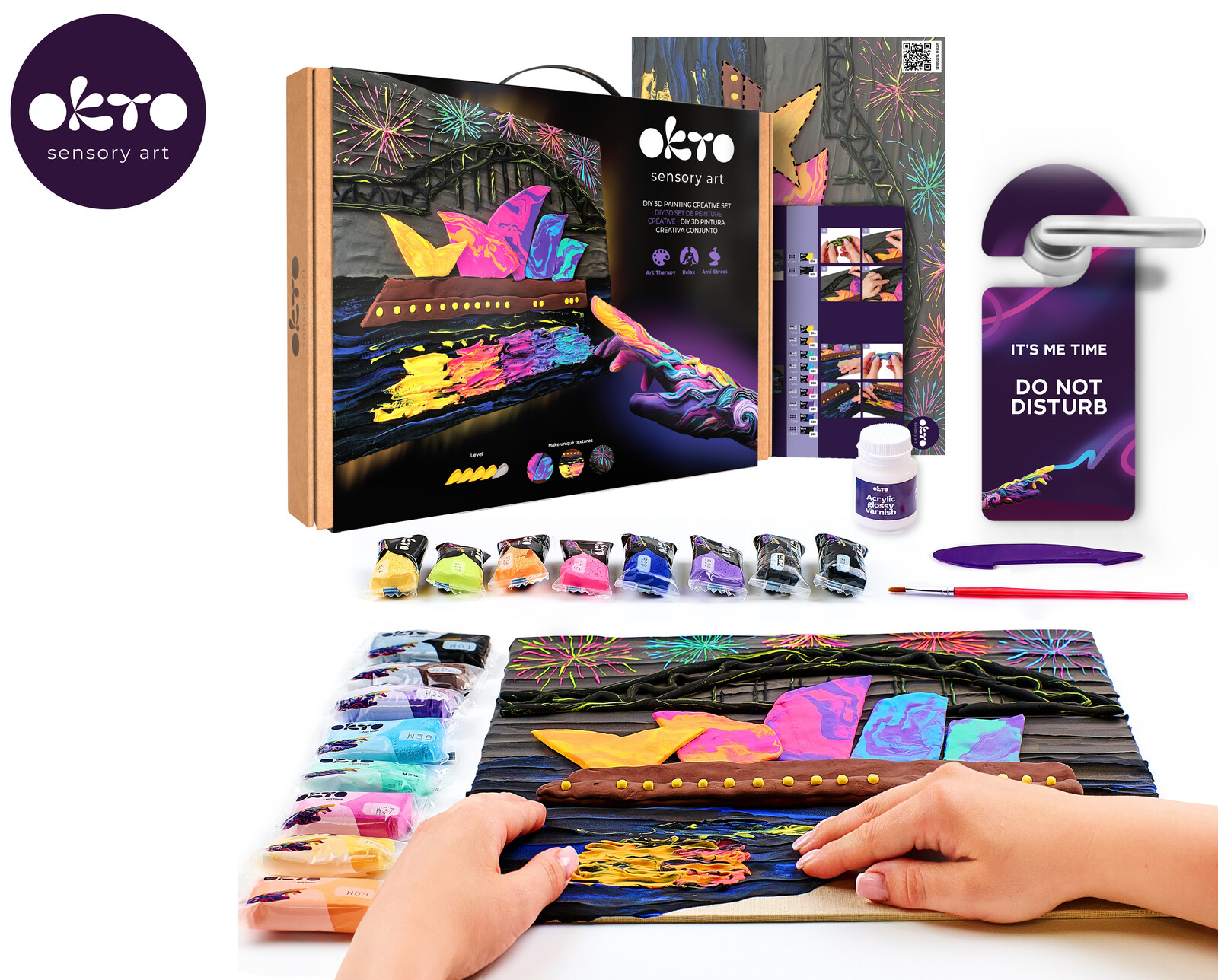 OKTO Malování hmotou motiv 