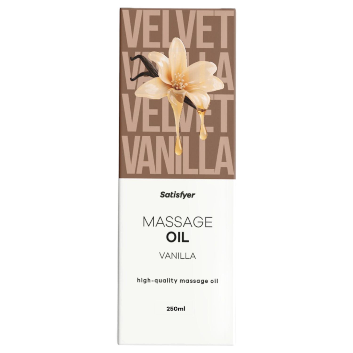 Satisfyer - masážní olej - vanilka (250 ml)