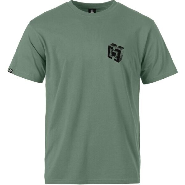 Horsefeathers BLOCKS Pánské tričko, zelená, velikost