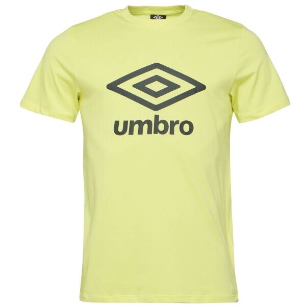 Umbro LARGE LOGO TEE ESSENTIALS Pánské triko, žlutá, velikost
