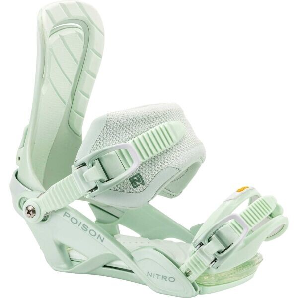 NITRO POISON Dámské snowboardové vázání, světle zelená, velikost