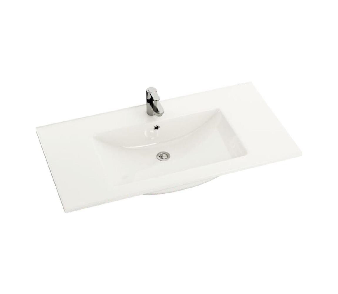 BATH DELUXE BATH DELUXE 06-090-60-11-01 - Zápustné umyvadlo CHICAGO 91x46,5 cm keramika/bílá