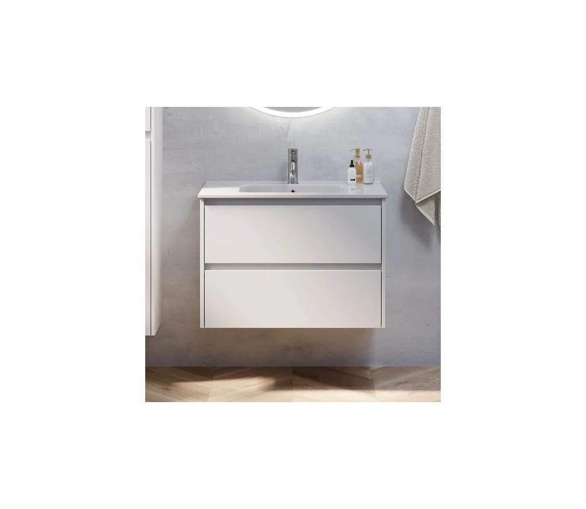 BATH DELUXE Koupelnová skříňka s umyvadlem LYKE 80 cm bílá