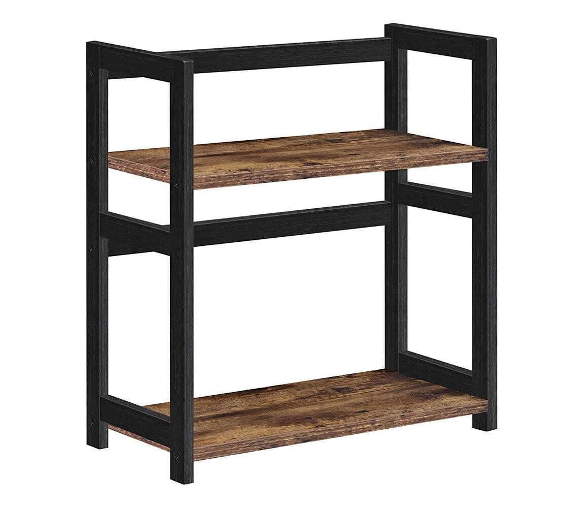 Úložná polička MARGE hnědá/černá OFS046B01