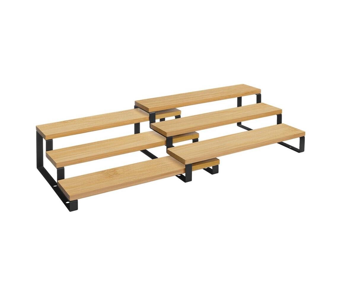 Sada 2x stojan na kořenky MARGE černá/hnědá