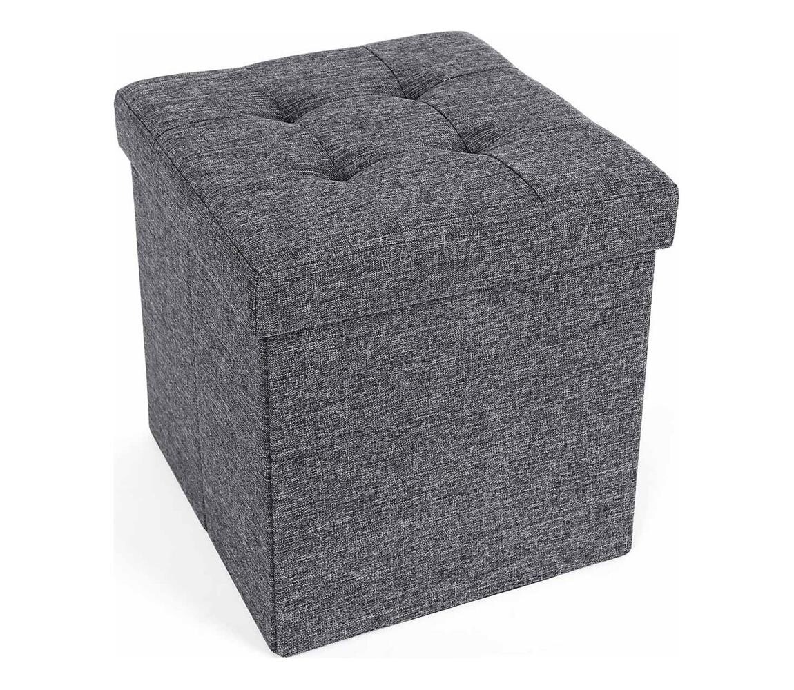 Taburet SULTAN 38x38 cm šedá