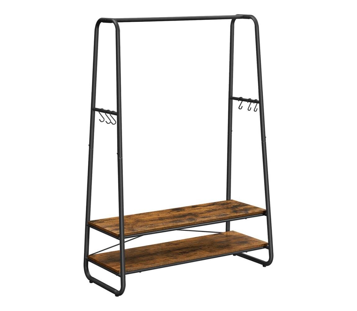 Stojanový věšák LINEA hnědá/černá