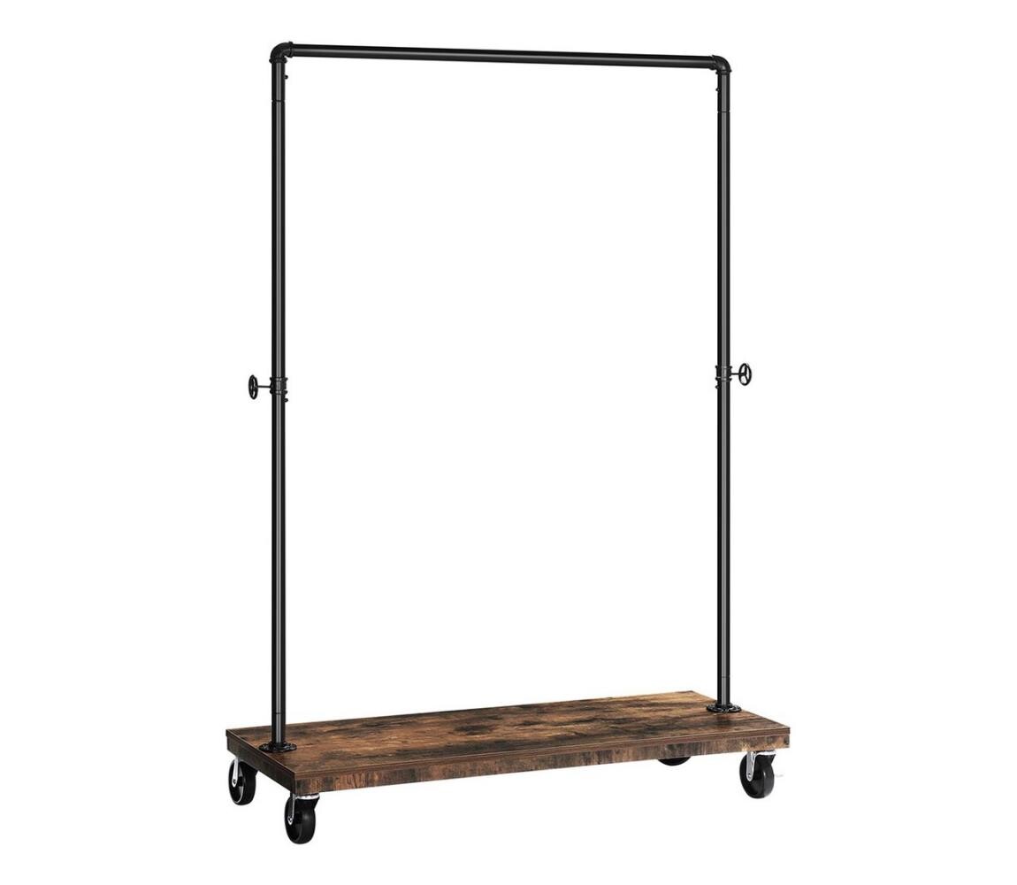 Mobilní stojanový věšák LINEA hnědá/černá