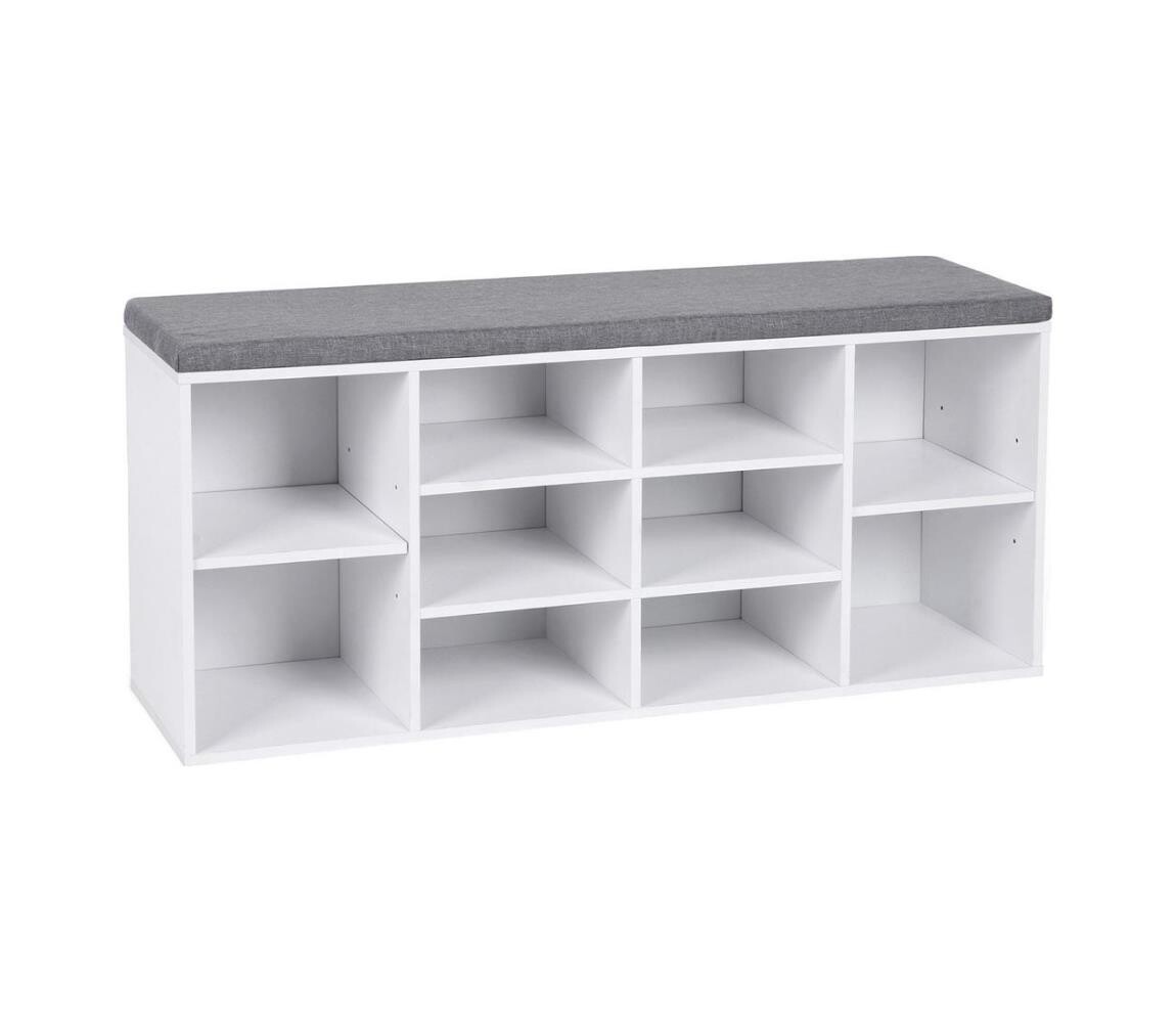 Botník VOREN bílá/šedá