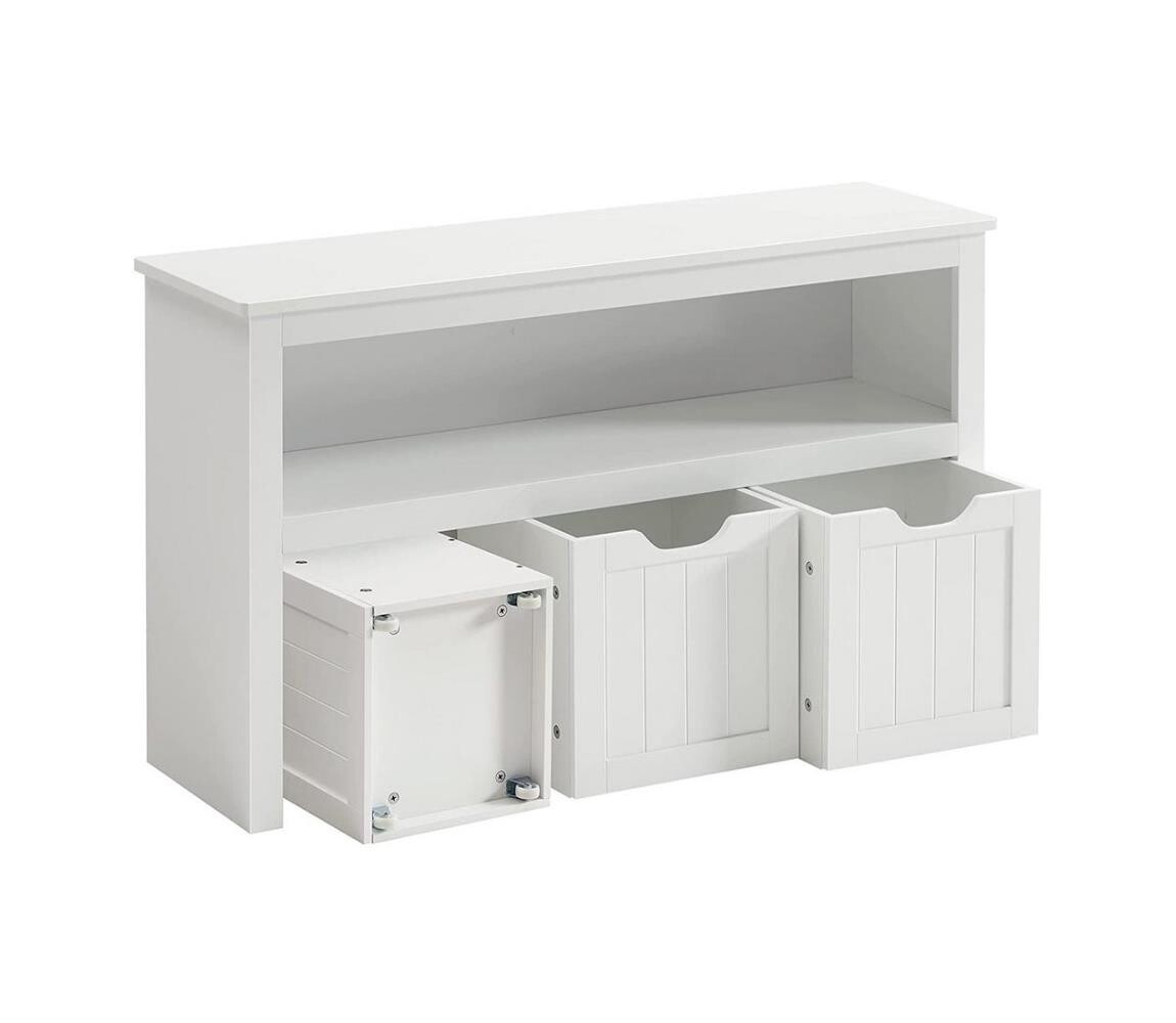 Policová skříň SORELL bílá