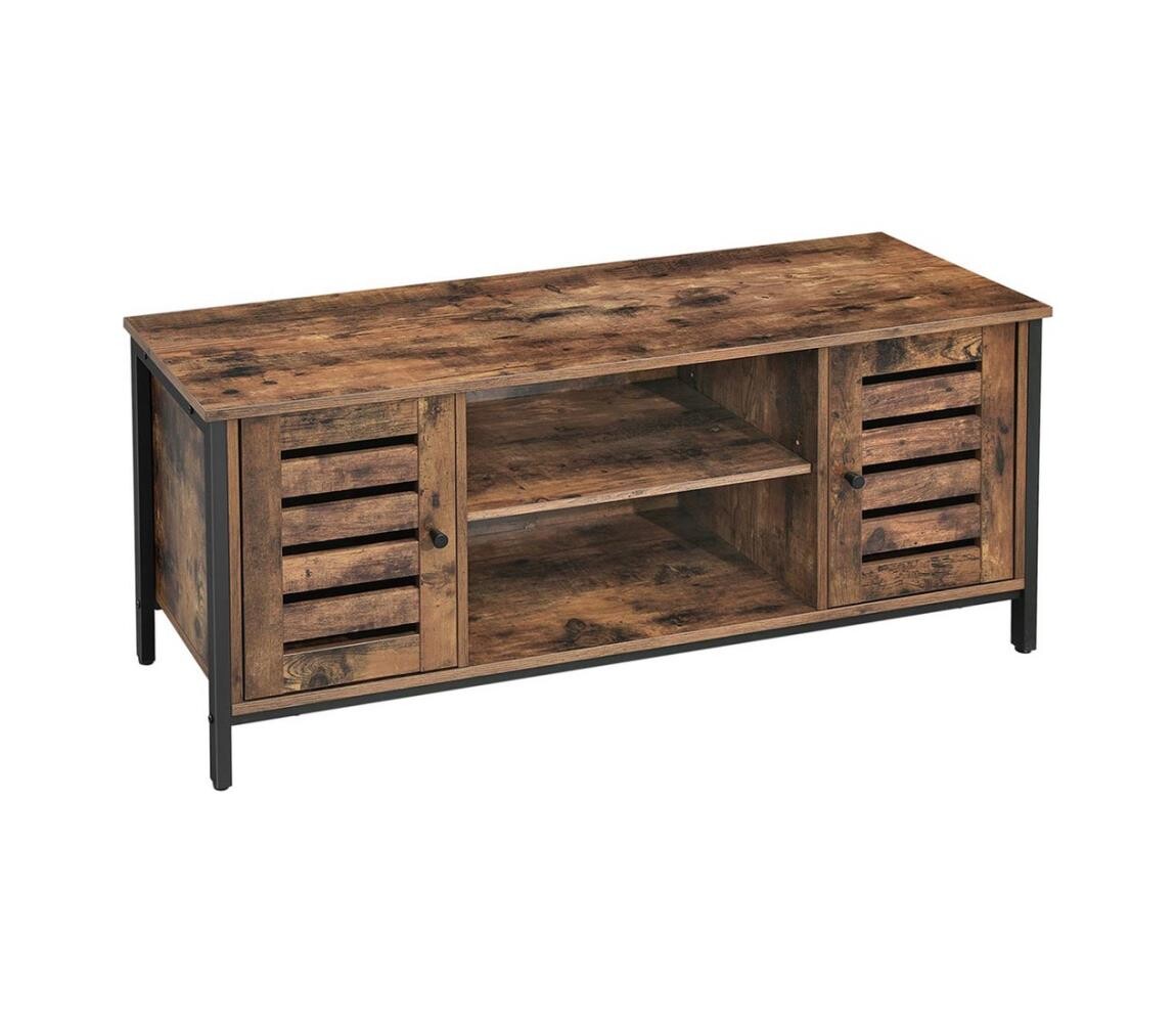 Televizní stolek VOLTAR hnědá/černá