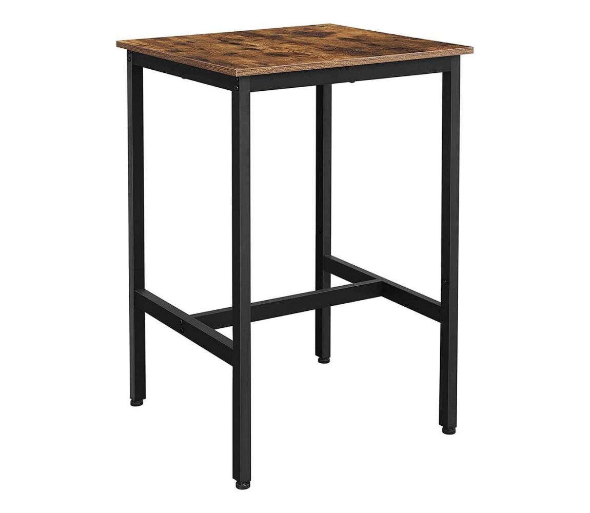 Barový stolek BARTIS hnědá/černá