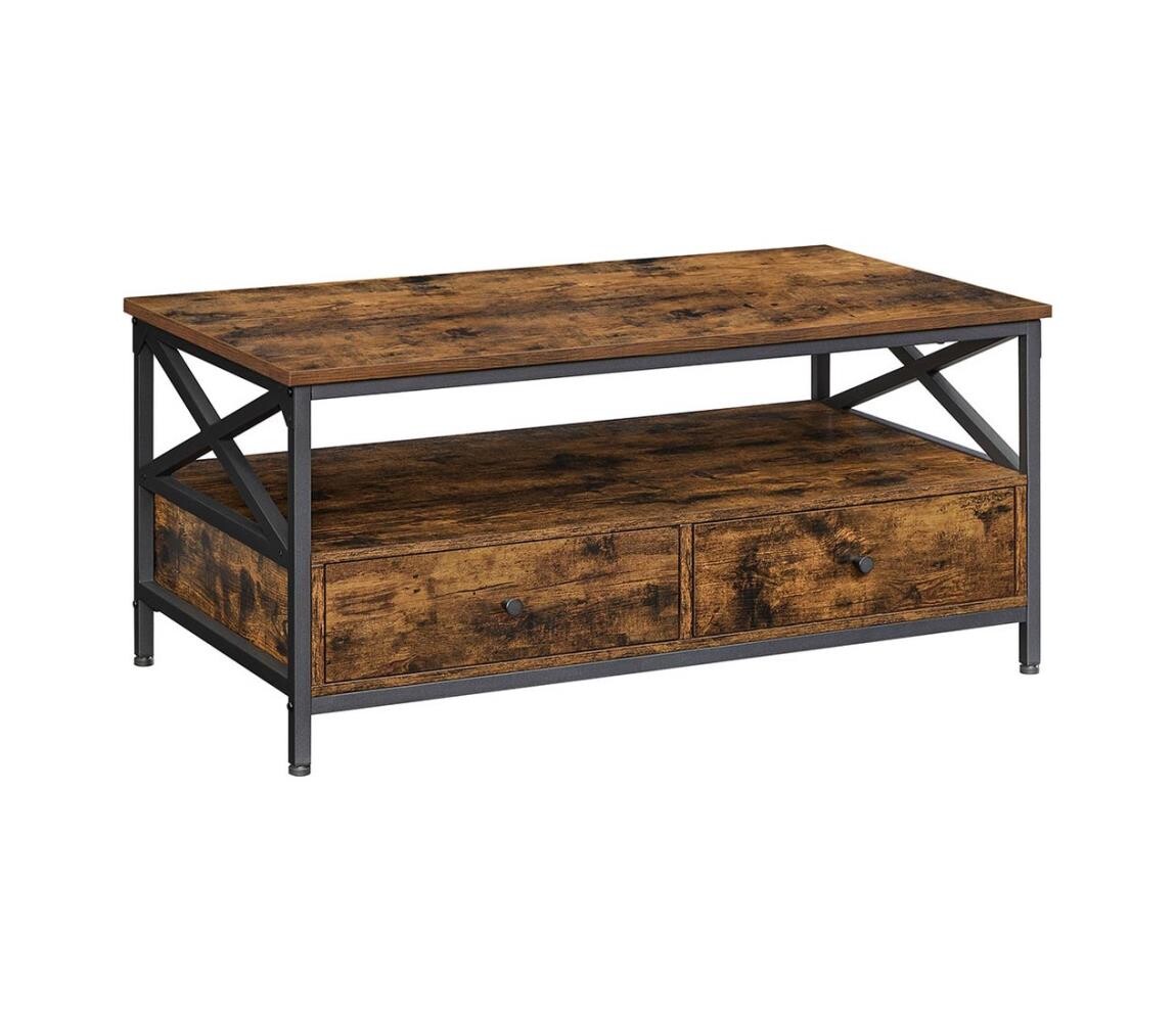 Konferenční stolek TOREN hnědá/černá