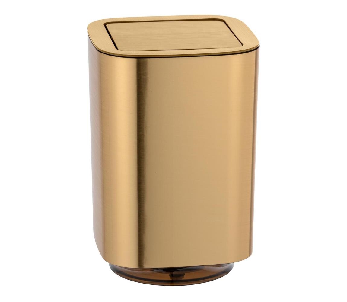 Wenko WENKO 24163100 - Odpadkový koš AURON 17x25,5 cm zlatá