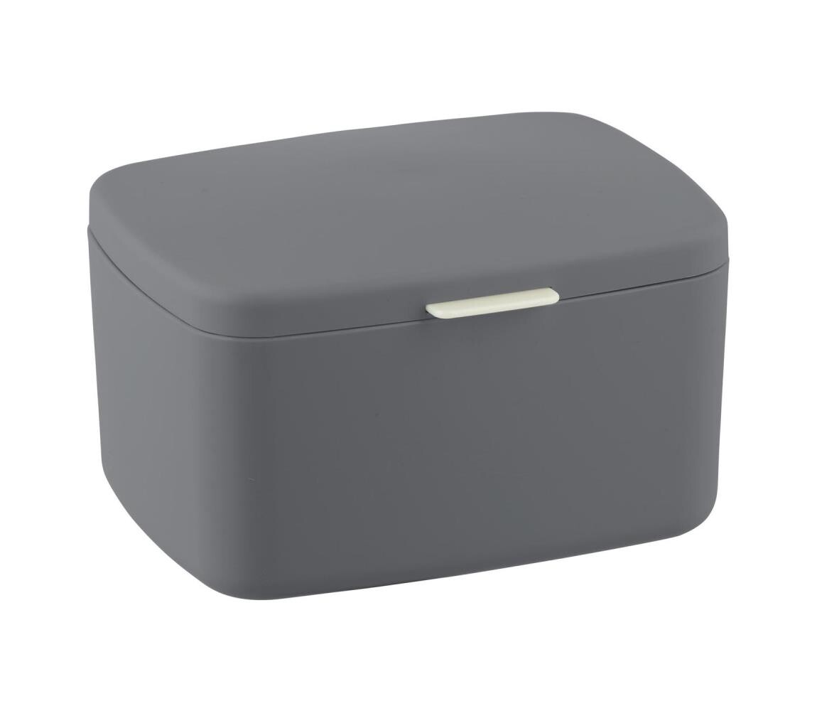 Wenko WENKO 23981100 - Box BARCELONA 19,5x16 cm antracit/lesk. chrom
