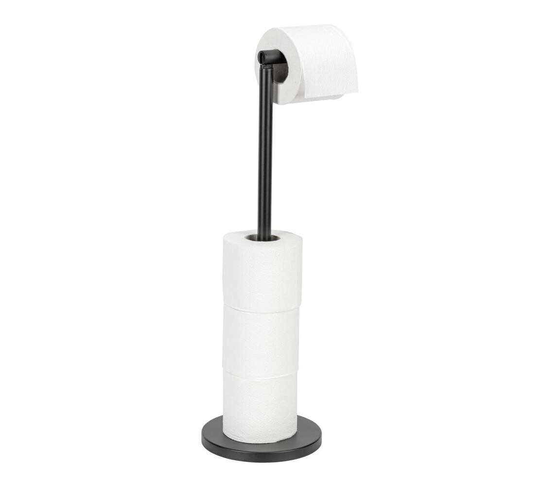 Wenko WENKO 24034100 - Držák toaletního papíru 21x55 cm černá/stříbrná