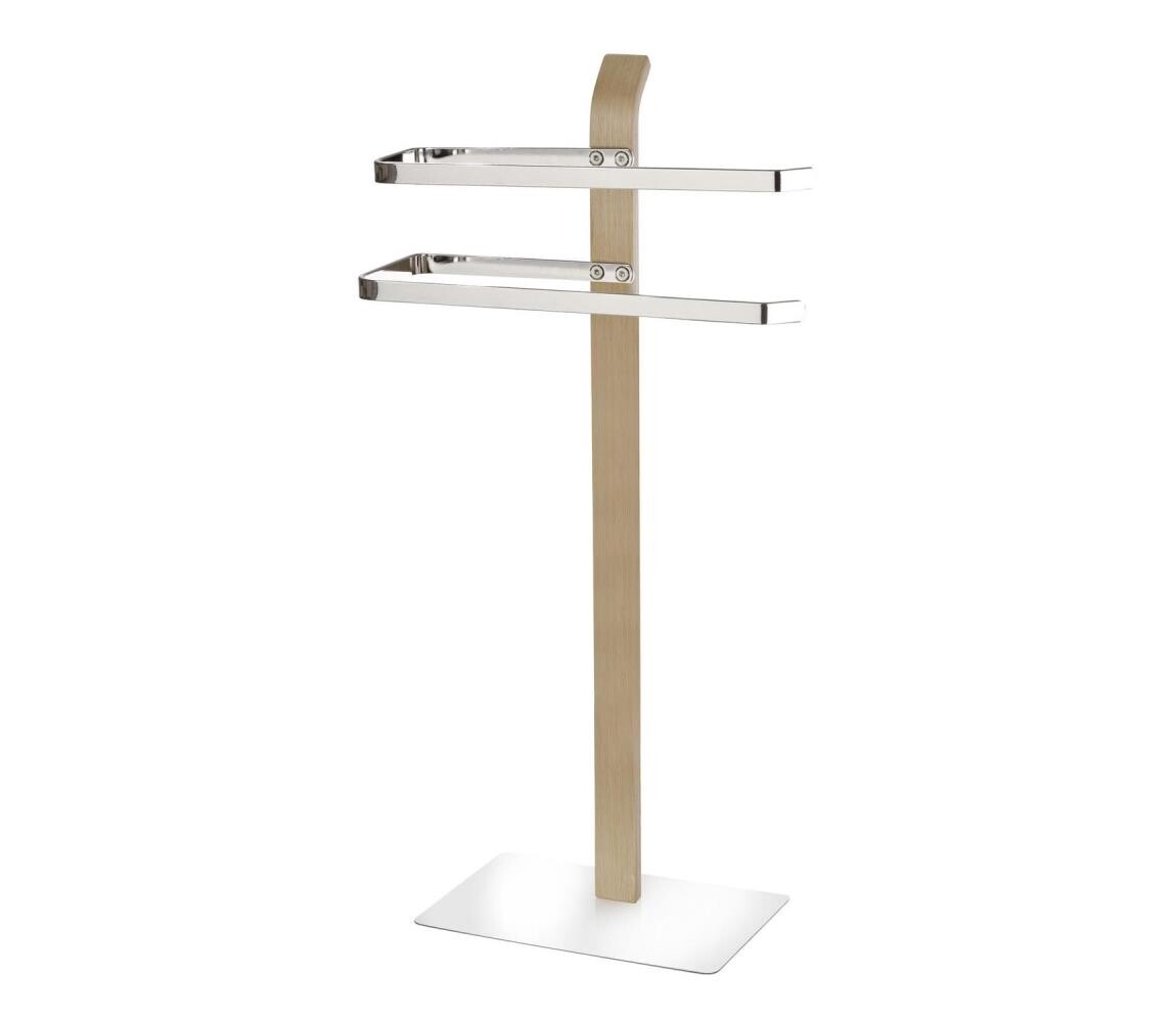 Wenko WENKO 20396100 - Stojan na ručníky SAMONA 40,5x79,5 cm lesk. chrom/hnědá