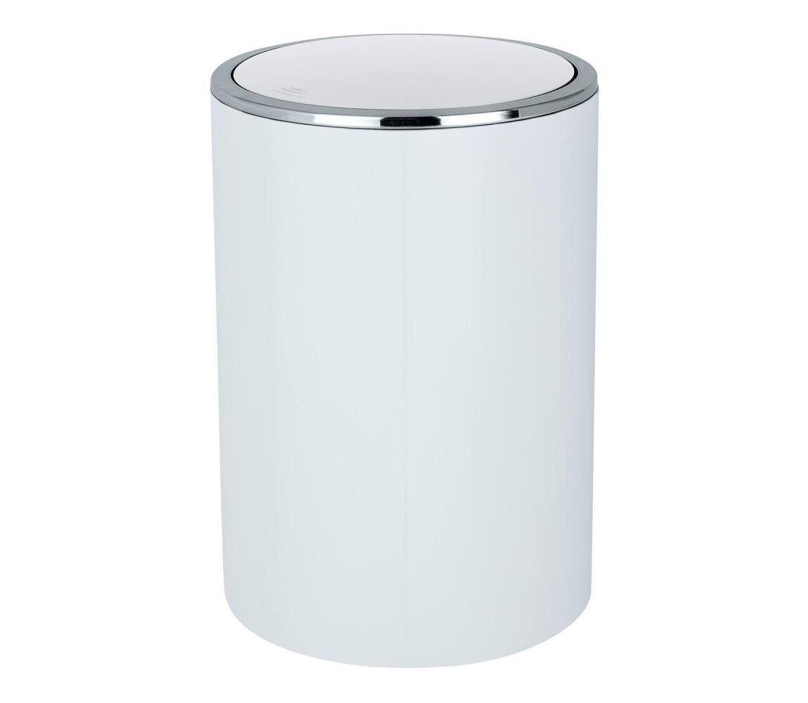 Wenko WENKO 22554100 - Koš INCA 18,5x25,5 cm bílá/lesk. chrom