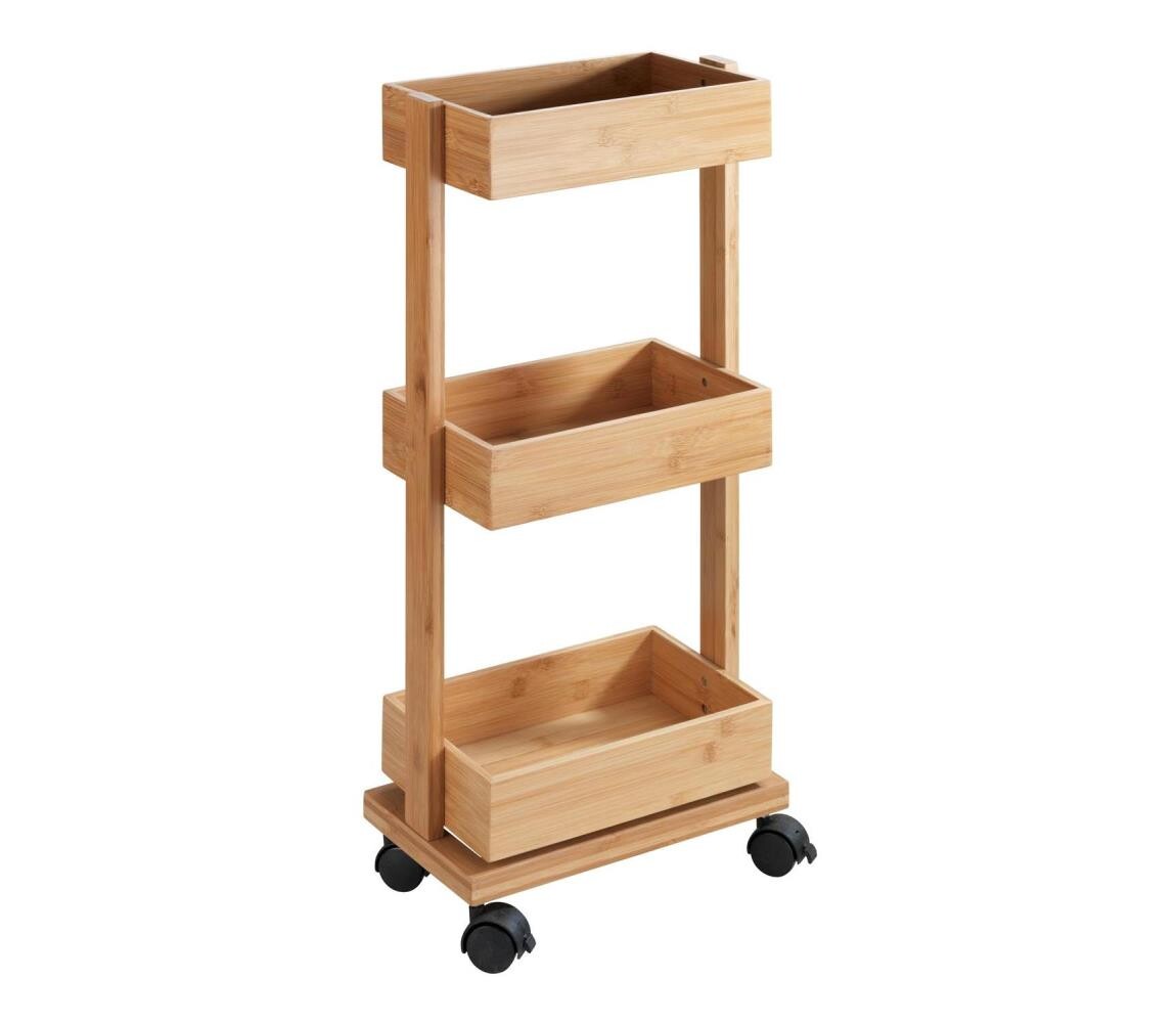 Wenko WENKO 24390100 - Regál TORTONA 18x71,5 cm hnědá/černá