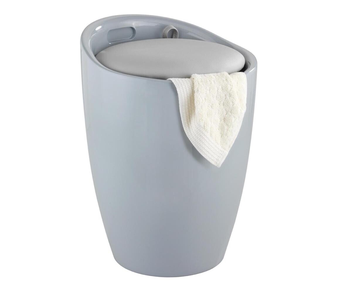 Wenko WENKO 25625100 - Stolička CANDY 36x50,5 cm šedá/černá