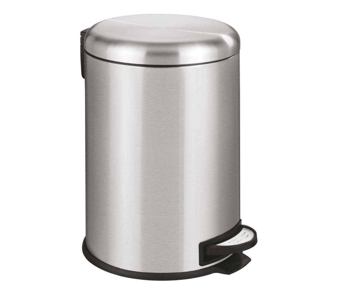 Wenko WENKO 22704100 - Koš LEMAN 30,5x44 cm nerez/satin/černá