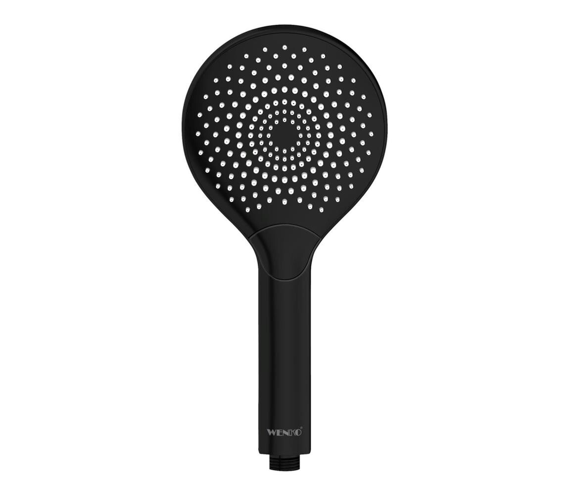 Wenko WENKO 24925100 - Sprchová hlavice WATERSAVING SYSTEM pr.12 cm černá
