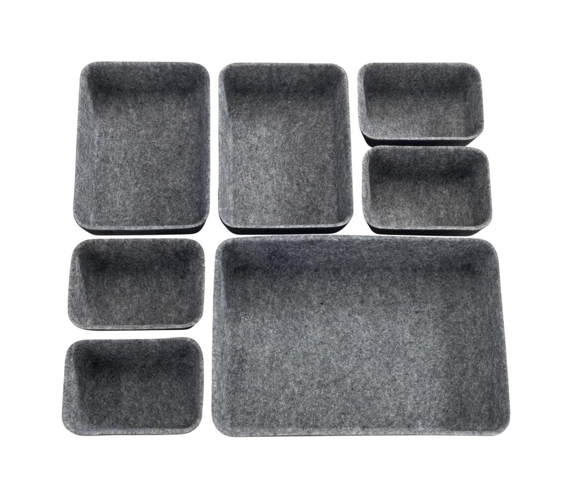 Wenko WENKO 64502100 - Organizér zásuvky FELT 28,5x20 cm šedá