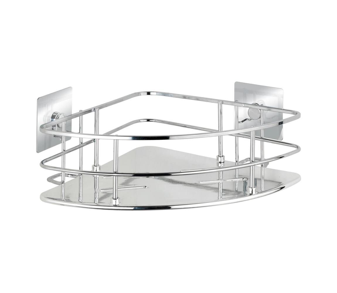 Wenko WENKO 23856800-Polička TURBO-LOC QUADRO ED. 27,5x19,3 cm nerez/lesk. chrom