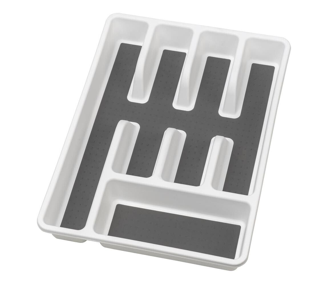 Wenko WENKO 54788100 - Příborník 26,5x36,5 cm bílá/šedá