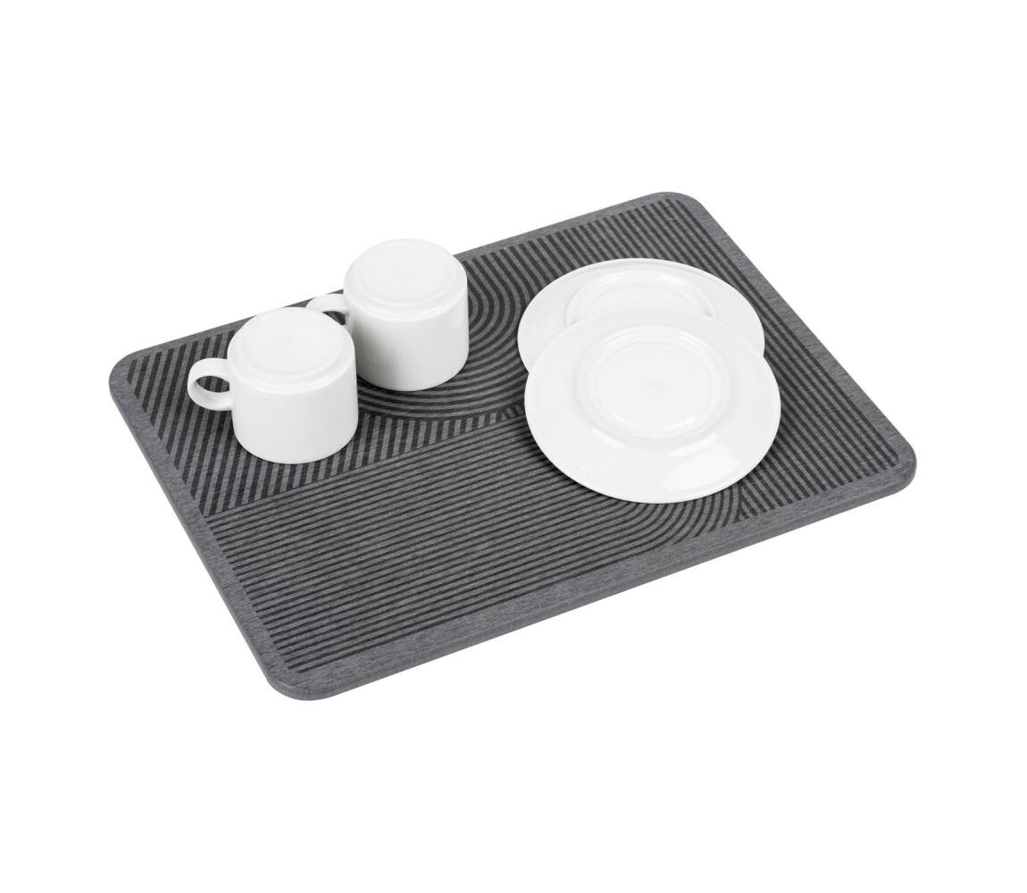 Wenko WENKO 54955100 - Odkapávací podložka DAMON 40x30 cm diatomit/šedá