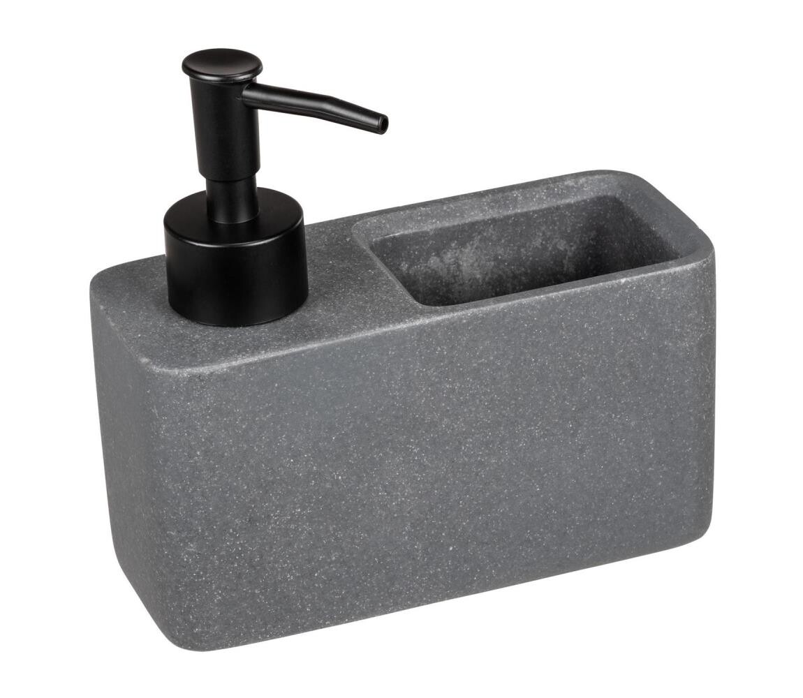 Wenko WENKO 54669100 - Dávkovač mýdla RESA 14,5x14,3 cm šedá/černá