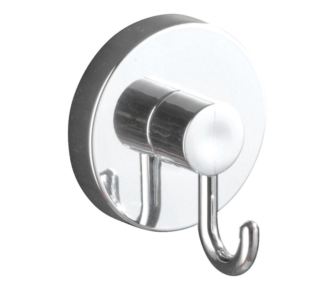 Wenko WENKO 20900100-Háček VACUUM-LOC RUND STAH 6x6,7 cm lesk. chrom