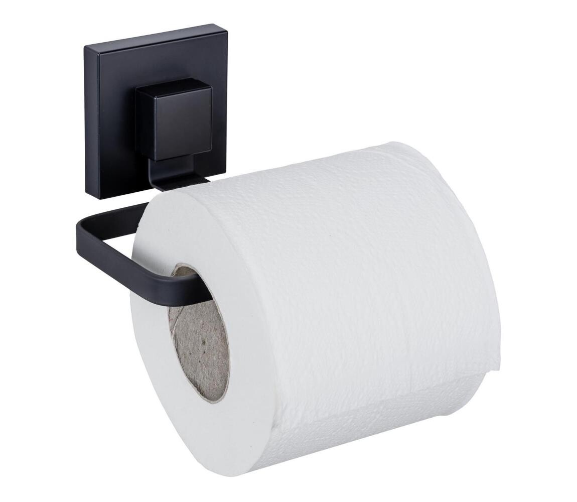 Wenko WENKO 71447800 - Držák toaletního papíru VACUUM-LOC QUADRO ED 14x11 cm černá