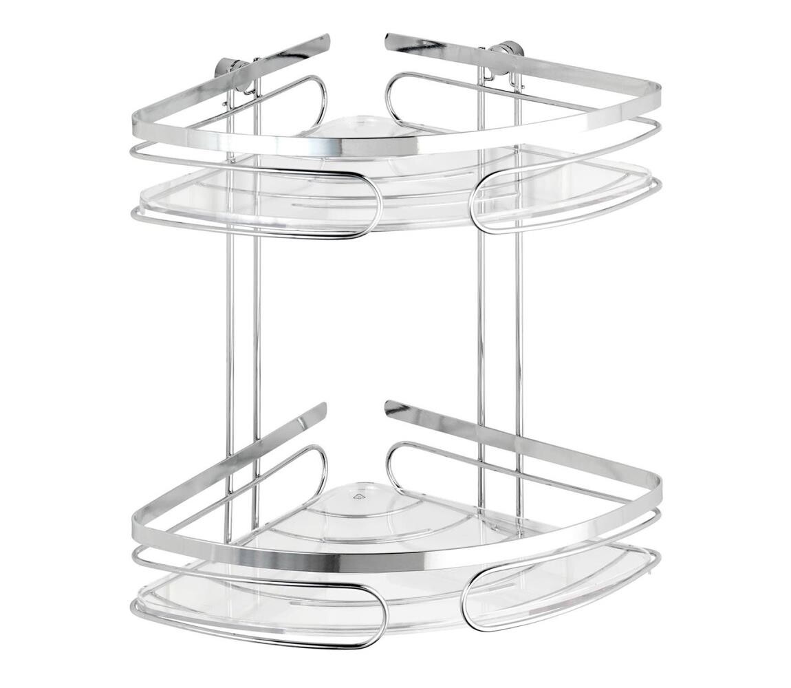 Wenko WENKO 20412100-Rohový regál PREMIUM EDELSTAHL 26,5x27,5 cm nerez/stříbrná