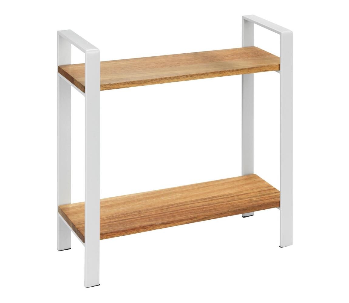 Wenko WENKO 53024100 - Police LOUISA 32x33 cm bílá/hnědá