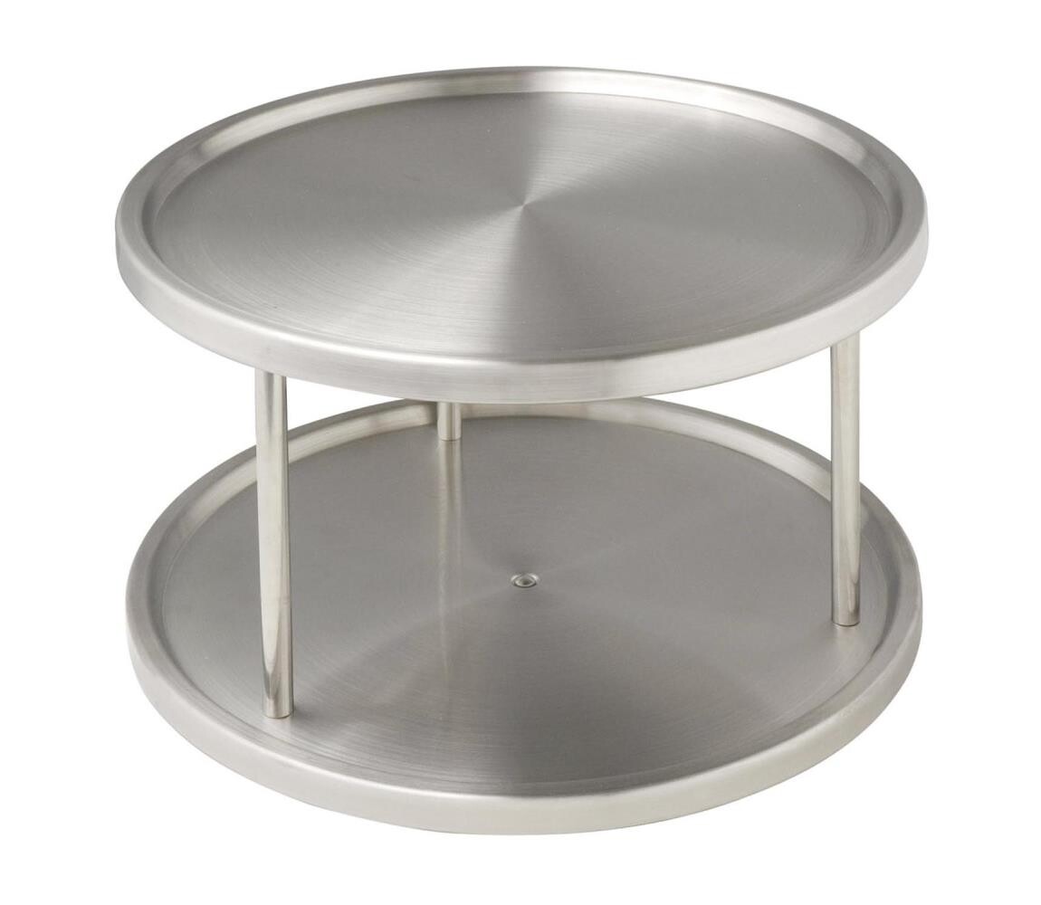 Wenko WENKO 2335100 - Karusel CABINET CAROUSEL 26,5x15,5 cm nerez/stříbrná