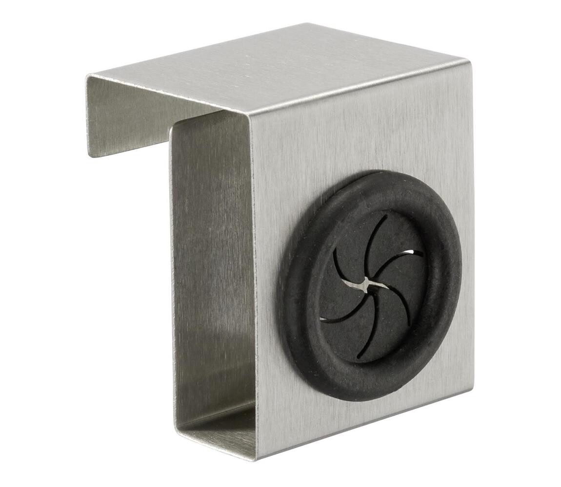 Wenko WENKO 4368060100 - Hák PUSH 5x6 cm stříbrná/černá