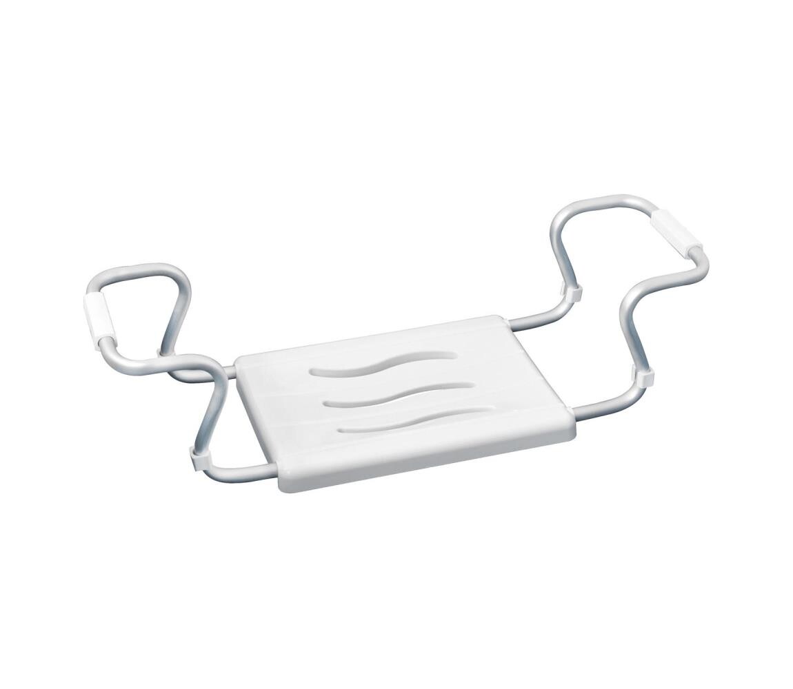Wenko WENKO 17930100-Sedátko do vany SECURA 26x18 cm bílá/stříbrná