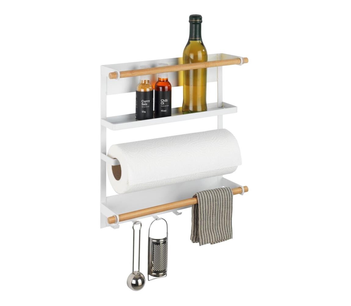 Wenko WENKO 54113100 - Organizér MAGNA 33x34 cm bílá/hnědá/černá