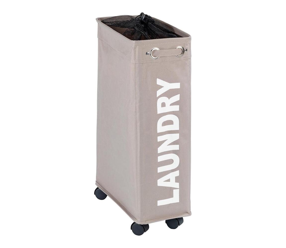 Wenko WENKO 3450117100 - Koš na prádlo CORNO 18,5x60 cm béžová/černá