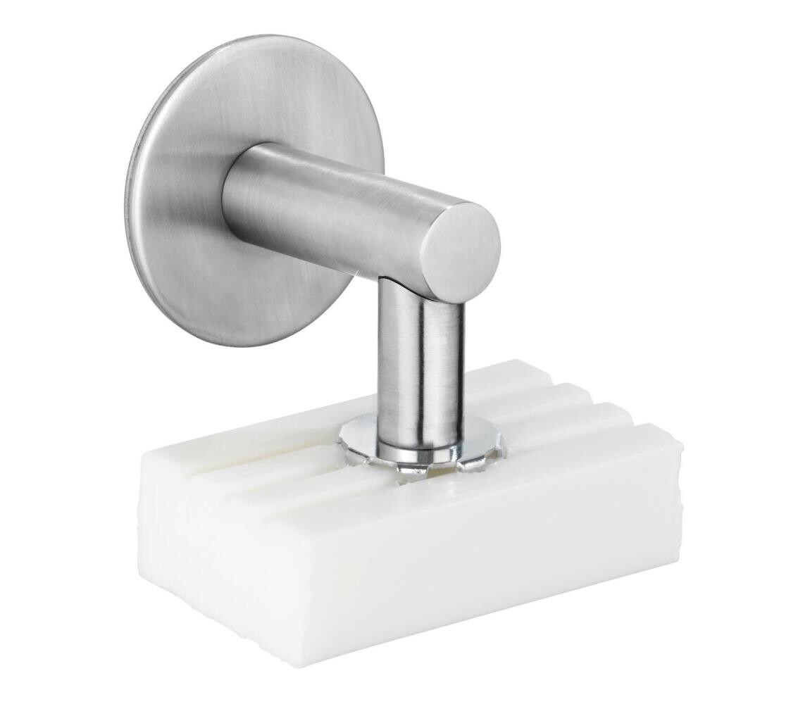 Wenko WENKO 24971100-Držák mýdla TURBO-LOC 4,5x7 cm stříbrná