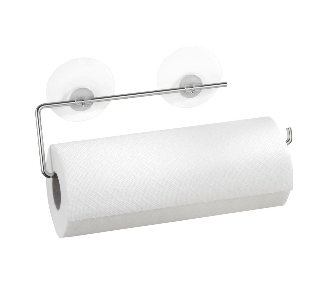Wenko WENKO 53130100 - Držák utěrek STATIC-LOC 30x8,5 cm stříbrná/čirá